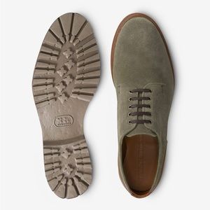 Discovery Suede Derby Shoe by Allen Edmonds. Perfect for wide feet